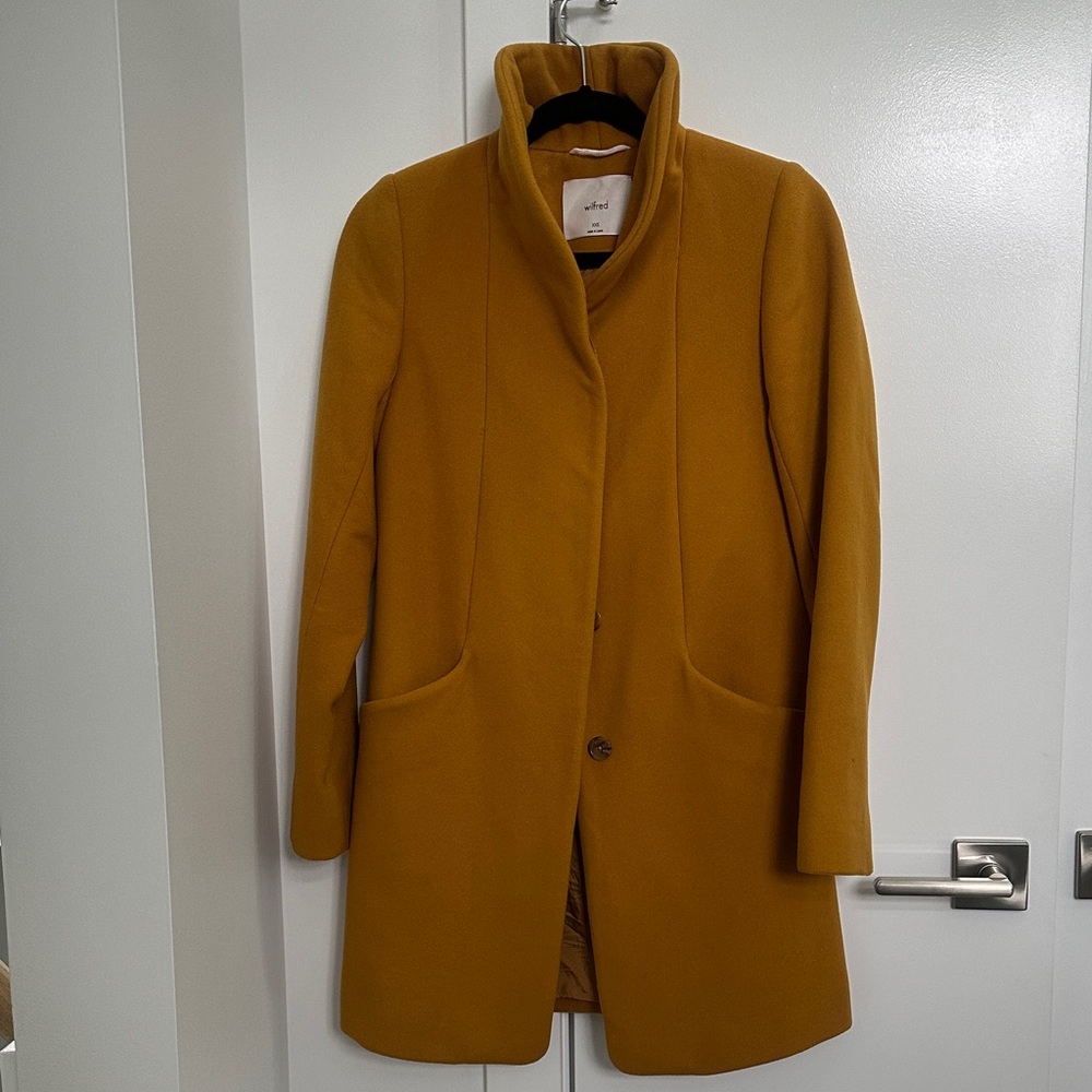 Wilfred Mustard Cocoon Coat 🧥